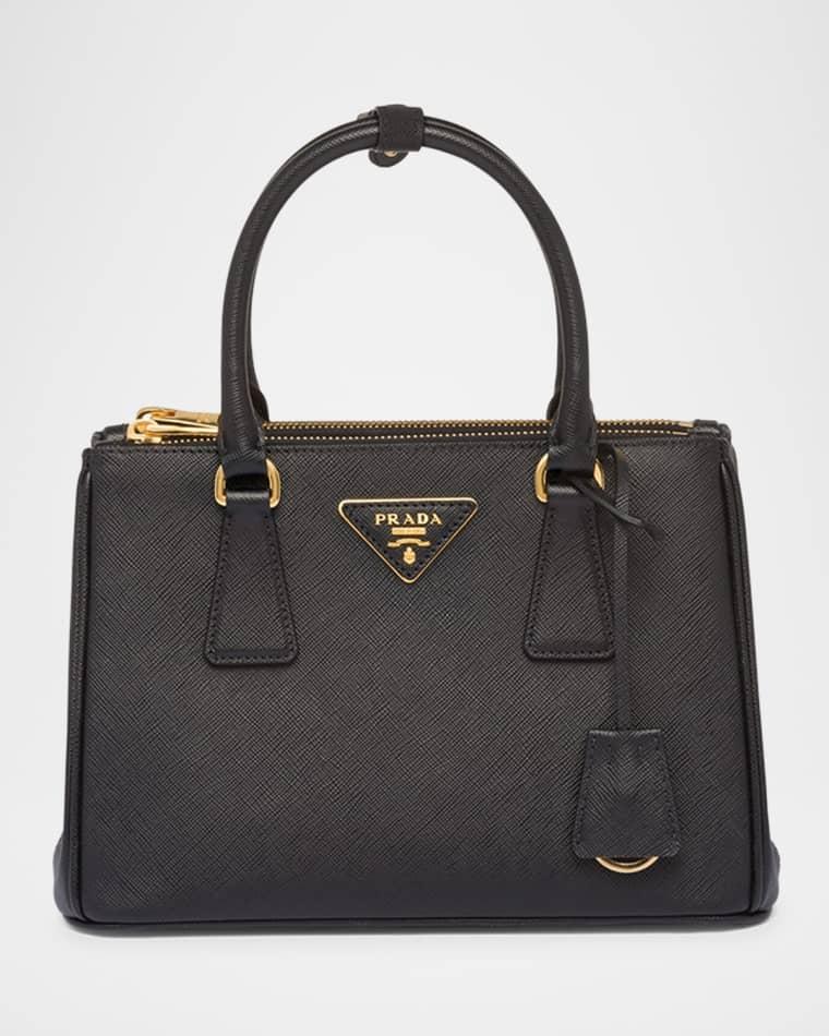Galleria Small Saffiano Leather Top-Handle Bag by PRADA