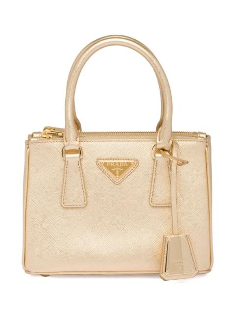 Galleria leather mini bag by PRADA