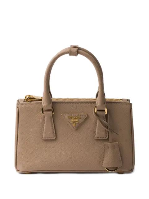 Galleria mini leather bag by PRADA