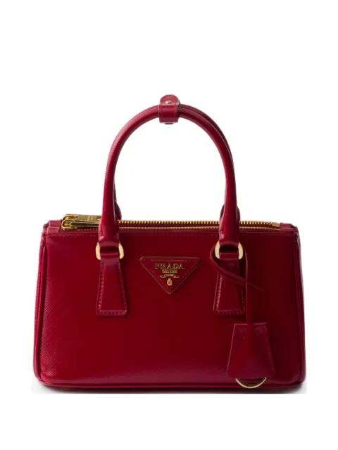 Galleria patent Saffiano leather mini-bag by PRADA