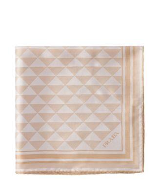 Jacquard Silk Scarf 55X55 by PRADA