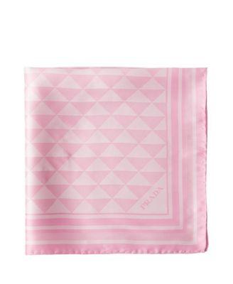 Jacquard Silk Scarf 55X55 by PRADA