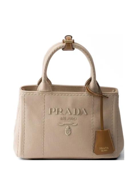 Jardinière cotton canvas mini bag by PRADA