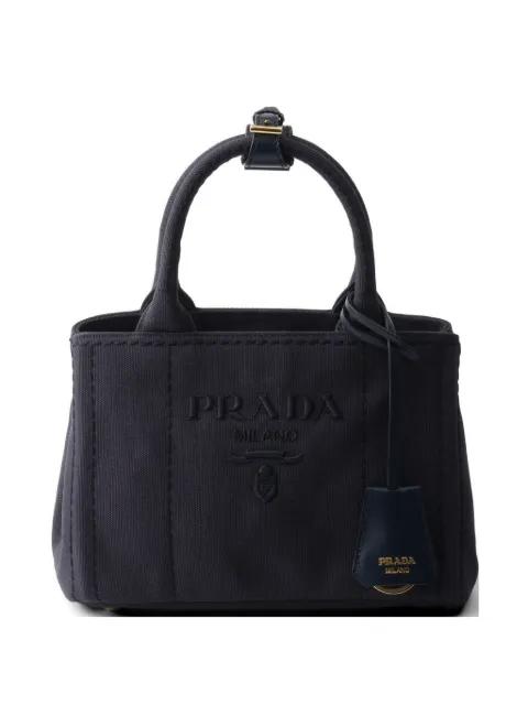 Jardinière cotton canvas mini-bag by PRADA
