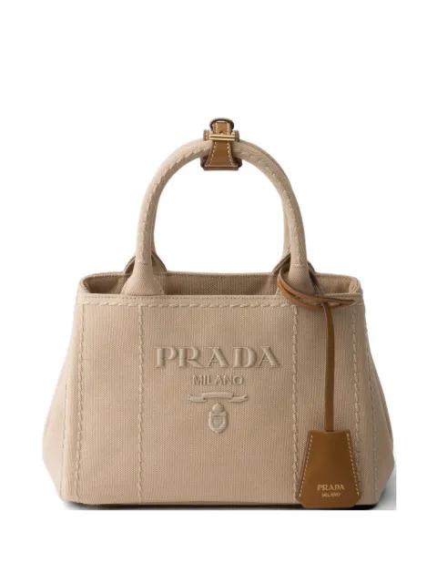 Jardinière cotton canvas mini-bag by PRADA