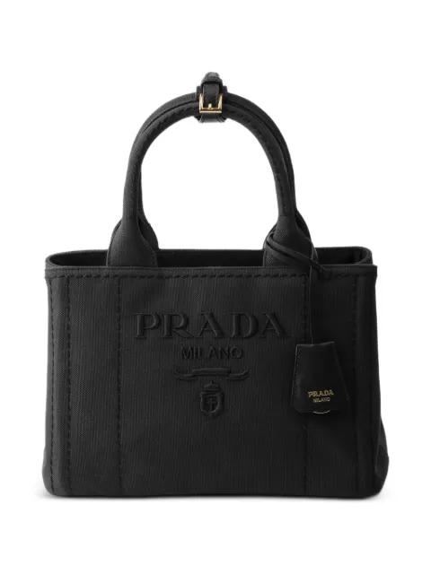 Jardinière small cotton canvas bag by PRADA