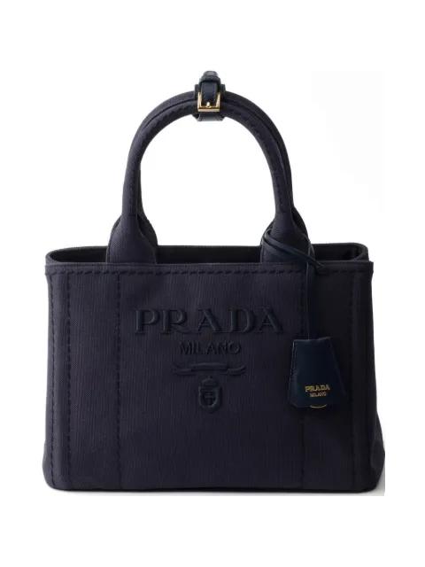 Jardinière small cotton canvas bag by PRADA