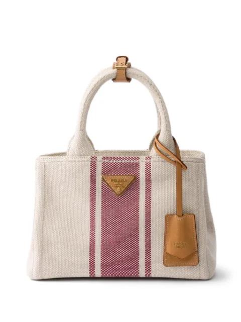 Jardinière small cotton canvas bag by PRADA