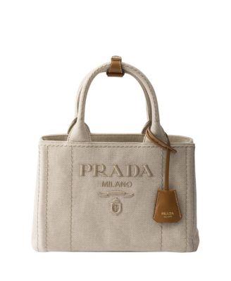 Jardiniere Small Cotton Canvas Bag by PRADA