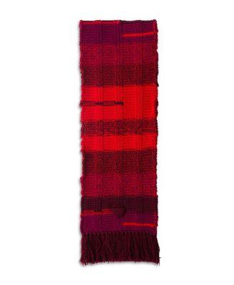 Knit Triangle Logo Wool Scarf by PRADA