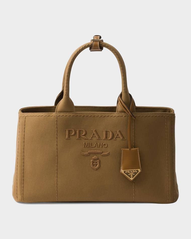 Large Cotton Canvas Crossbody Bag by PRADA