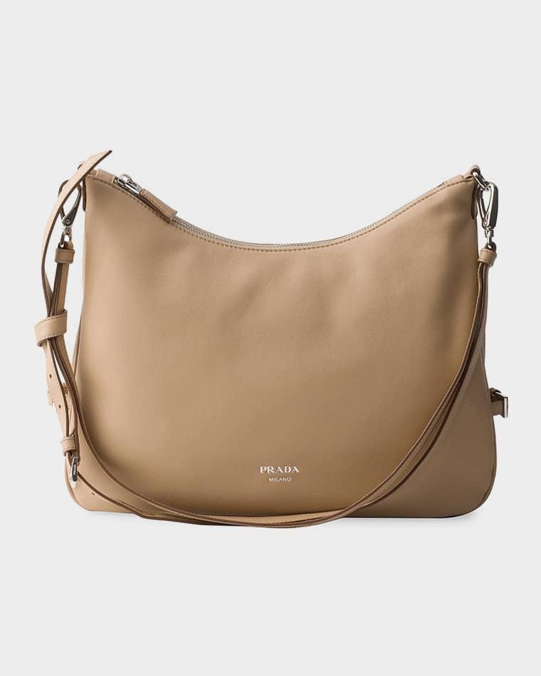 Large Leather Shoulder Bag by PRADA