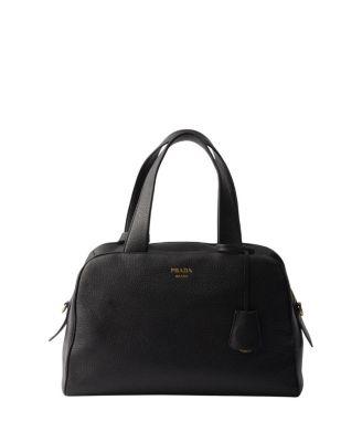 Large Leather Top-Handle Bag by PRADA