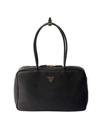 Large Leather Top-Handle Bag by PRADA