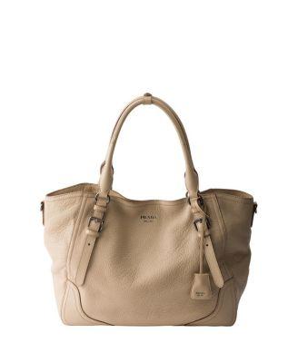 Large Leather Tote Bag by PRADA