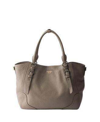 Large Leather Tote Bag by PRADA