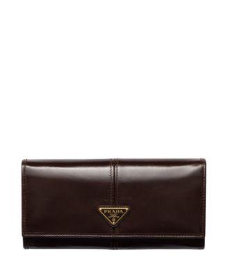 Large Leather Wallet by PRADA