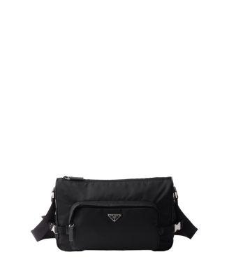 Large Re-Nylon and Saffiano Leather Shoulder Bag by PRADA