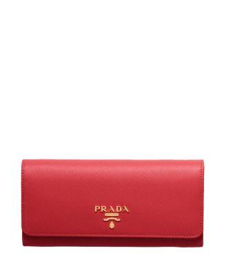 Large Saffiano Leather Wallet by PRADA
