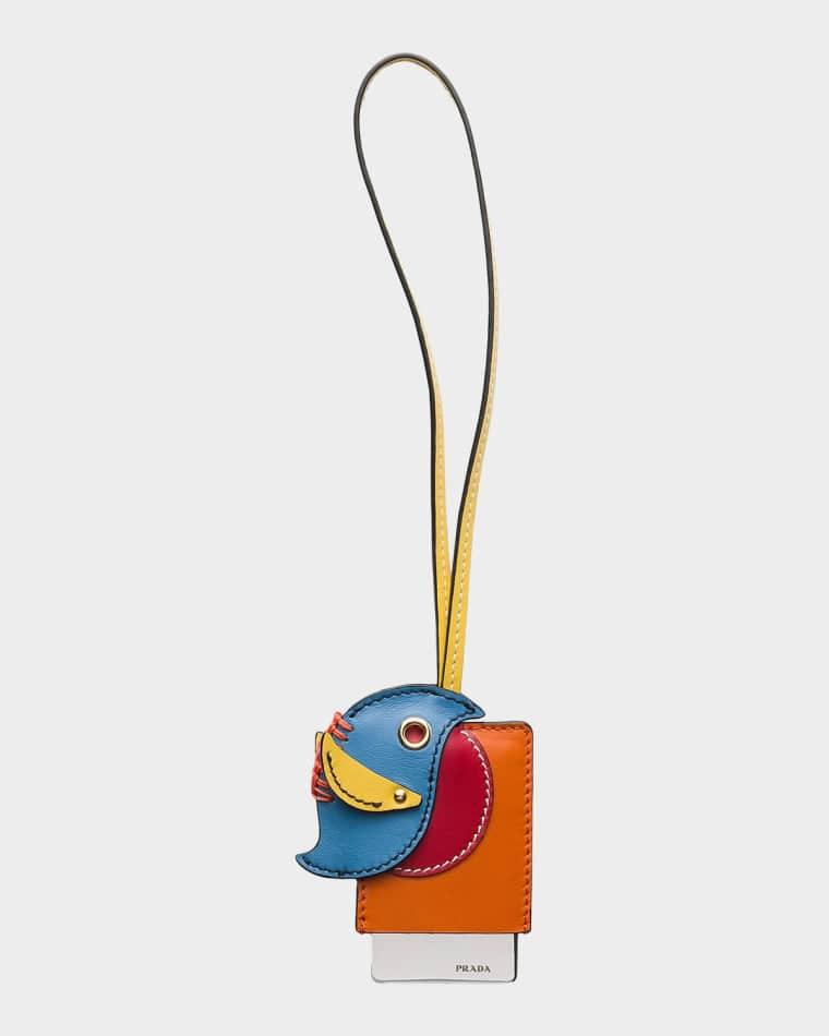 Leather Mirror Case Pendant by PRADA