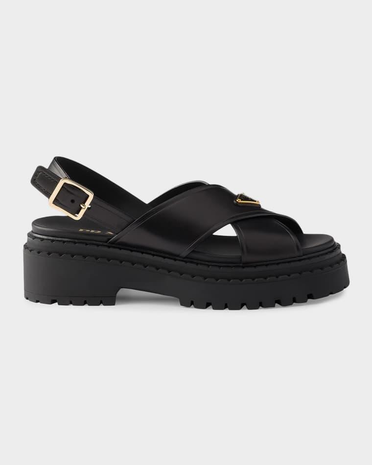 Leather Sandals by PRADA