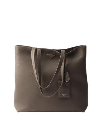 Leather Tote by PRADA