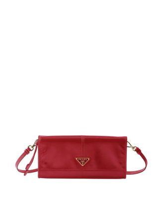 Leather Wallet With Shoulder Strap by PRADA