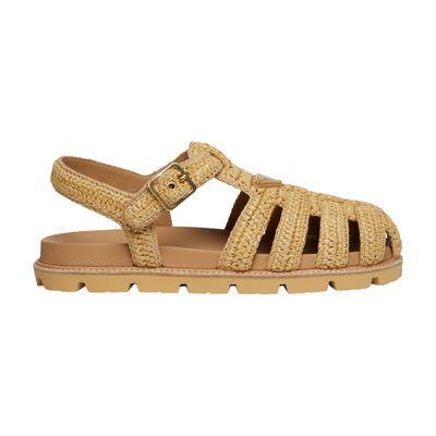 Leather sandals by PRADA