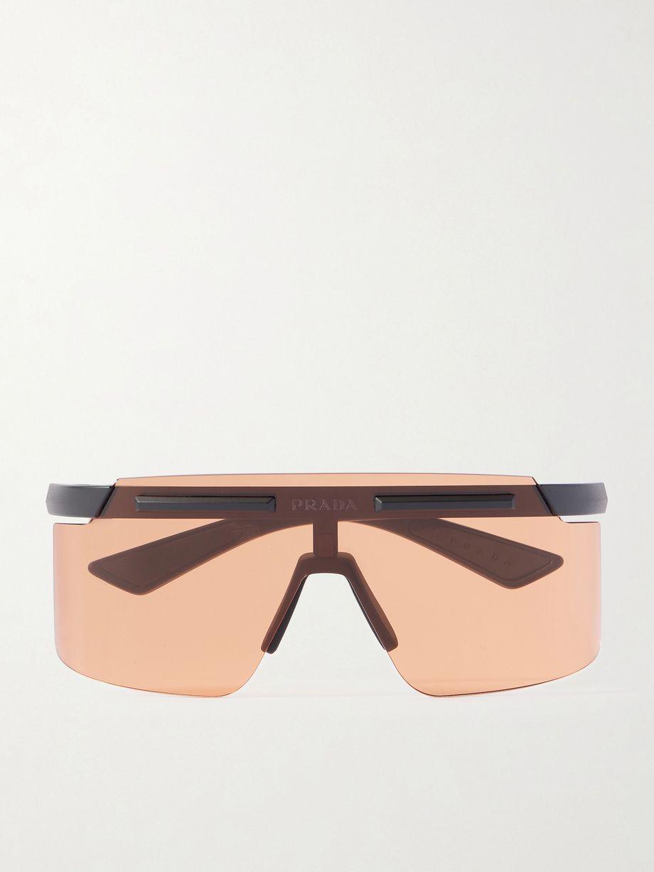 Linea Rossa square-frame acetate sunglasses by PRADA