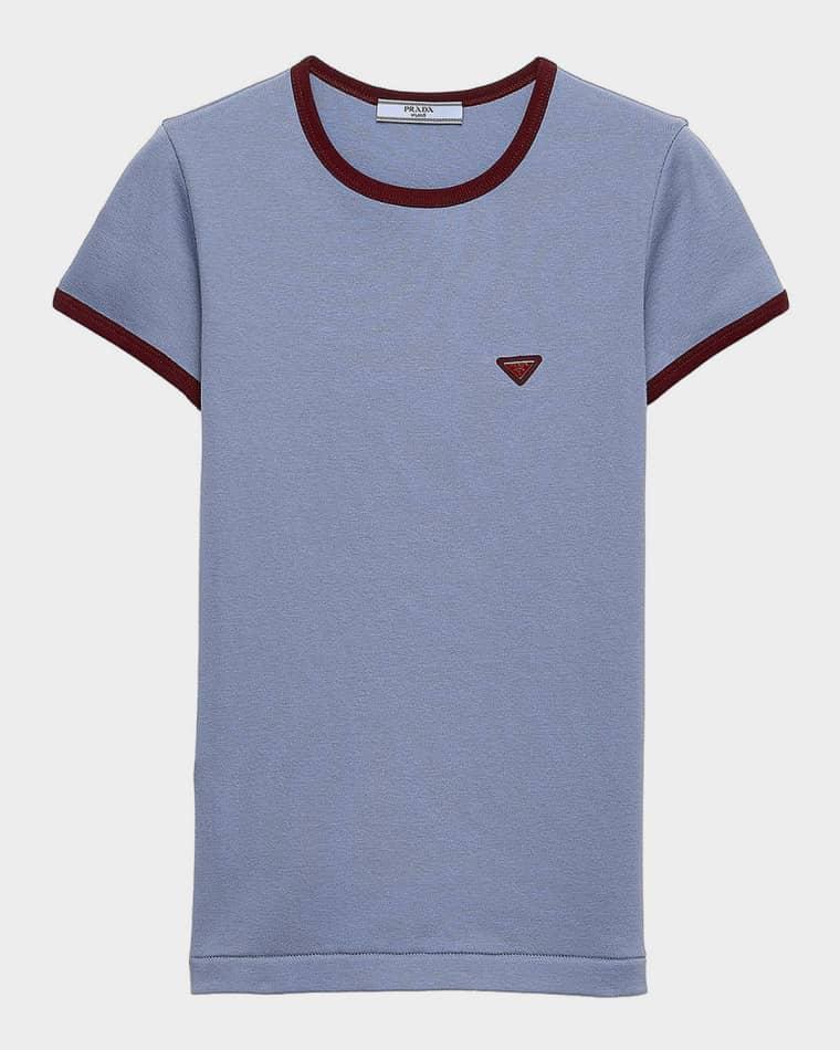 Logo Cotton T-Shirt by PRADA