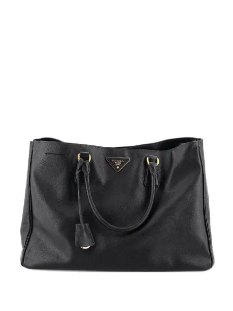 Lux Open Saffiano Leather Medium tote bag by PRADA 