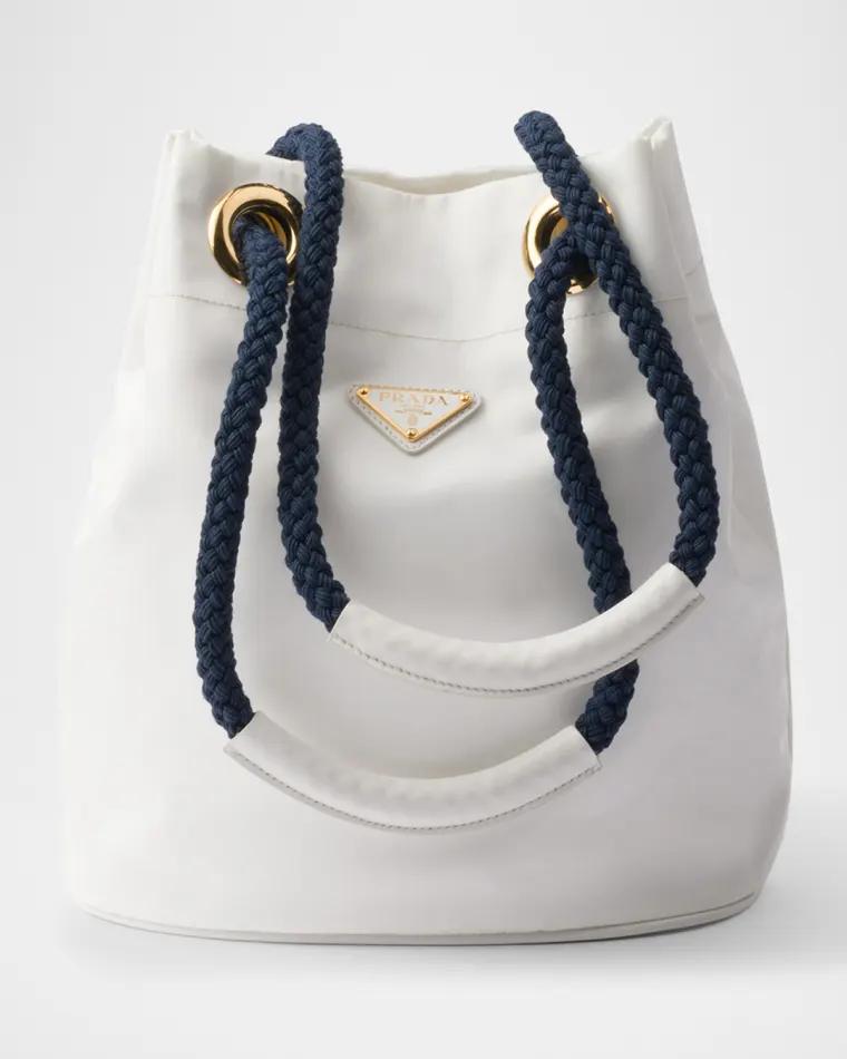 Mariner Re-Nylon Small Bucket Bag by PRADA
