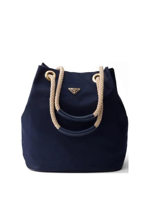 Mariner large Re-Nylon bucket bag by PRADA