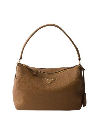 Medium Leather Shoulder Bag by PRADA