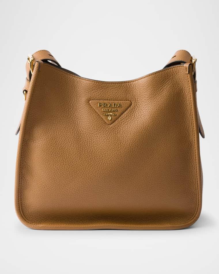 Medium Leather Shoulder Bag by PRADA