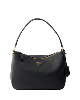 Medium Leather Shoulder Bag by PRADA