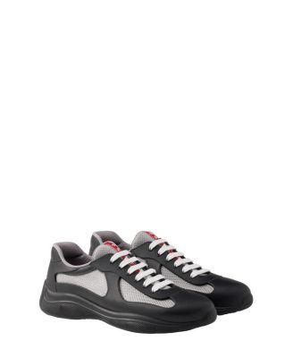 Men's America's Cup Soft Rubber And Bike Fabric Sneakers by PRADA