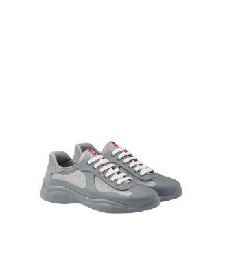 Men's America's Cup Soft Rubber And Bike Fabric Sneakers by PRADA