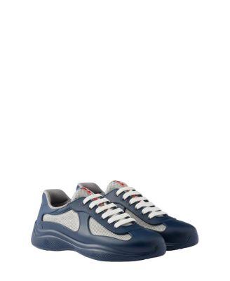 Men's America's Cup Soft Rubber And Bike Fabric Sneakers by PRADA