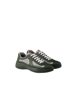 Men's America's Cup Soft Rubber And Bike Fabric Sneakers by PRADA