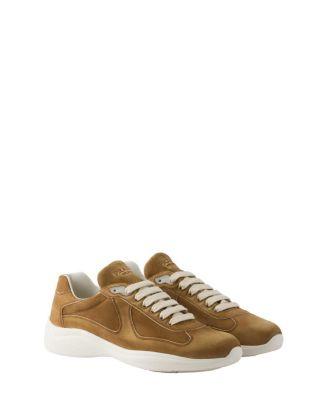 Men's America's Cup Suede Sneakers by PRADA