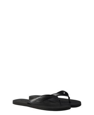 Men's Brushed Leather Flip-Flops by PRADA