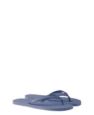 Men's Brushed Leather Flip-Flops by PRADA
