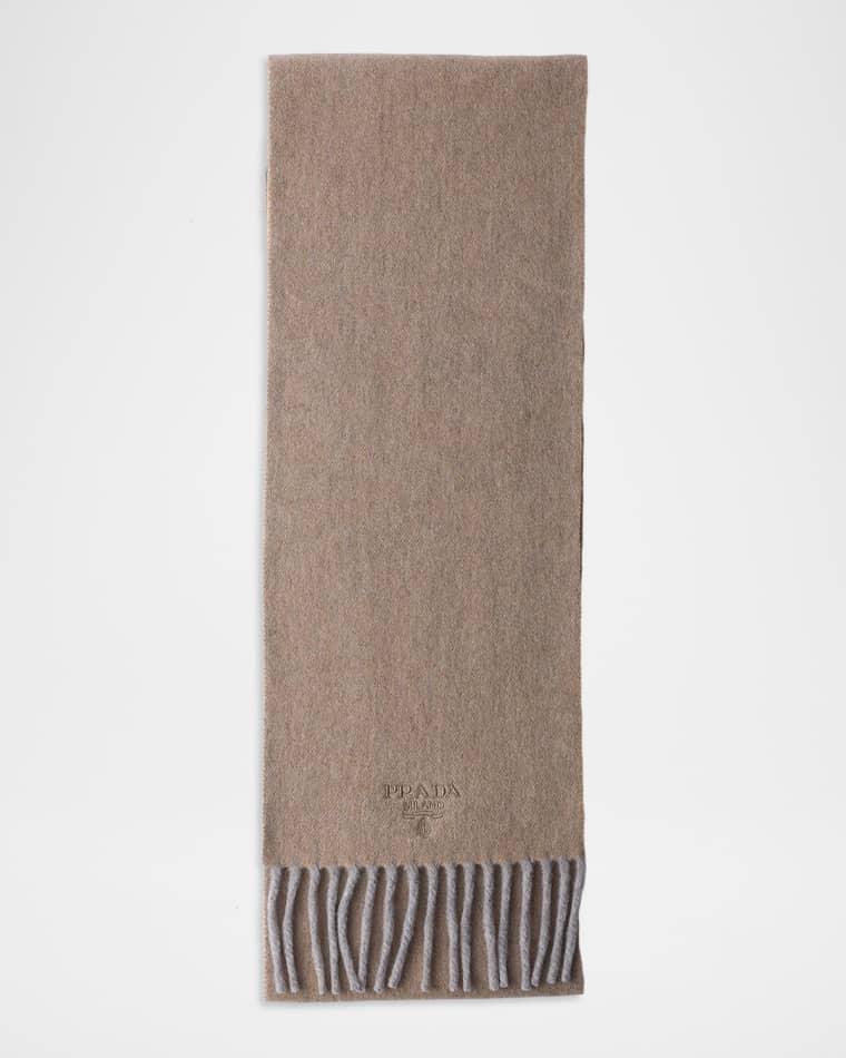 Men's Cashmere-Wool Scarf by PRADA