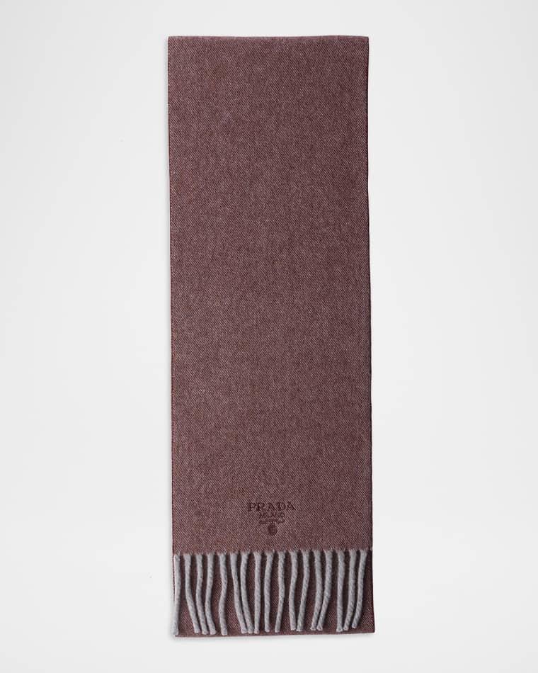 Men's Cashmere-Wool Scarf by PRADA