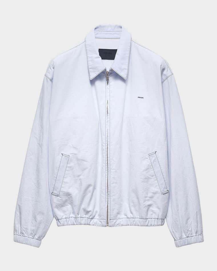 Men's Chambray Blouson Jacket by PRADA