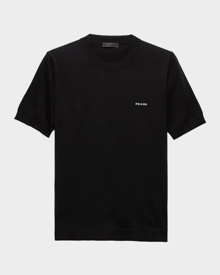 Men's Cotton Crew-Neck Sweater by PRADA
