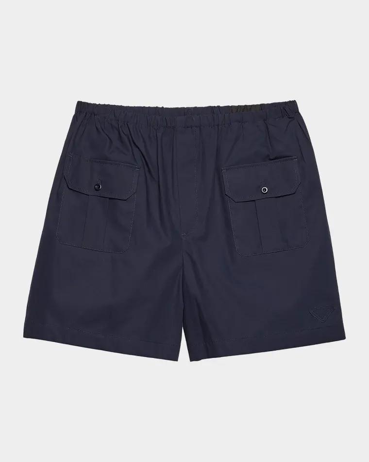 Men's Cotton Poplin Bermuda Shorts by PRADA