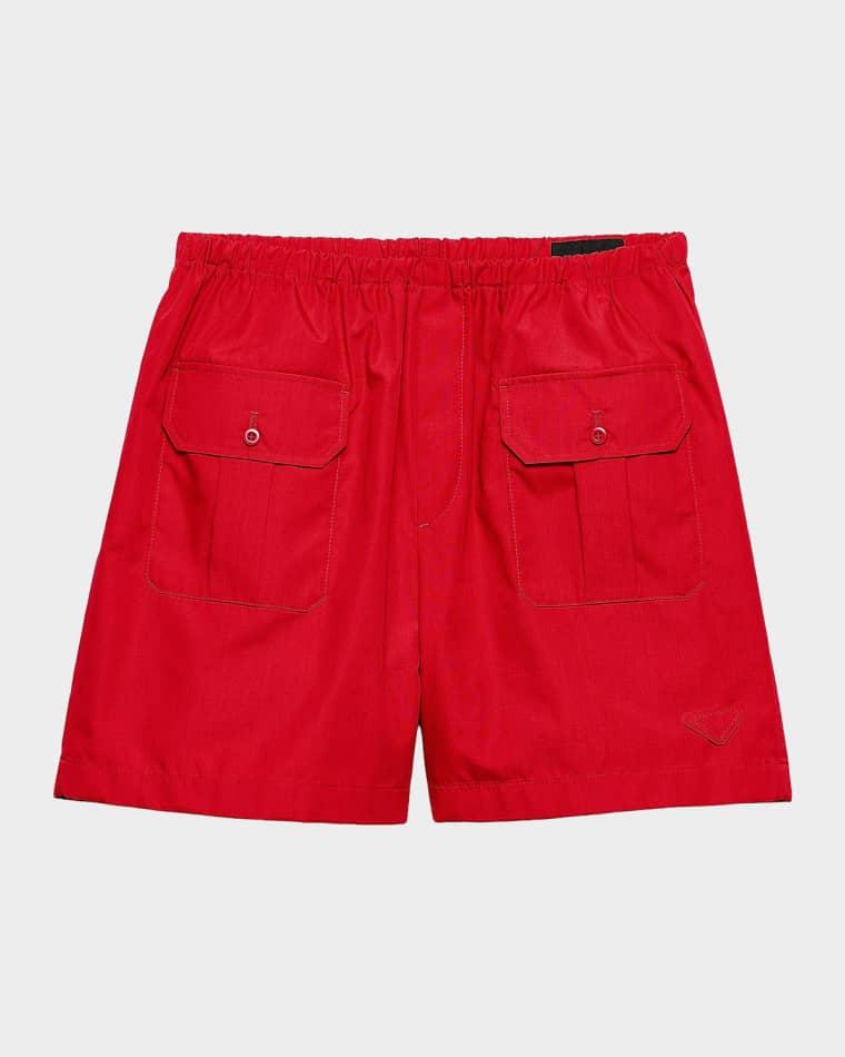 Men's Cotton Poplin Bermuda Shorts by PRADA