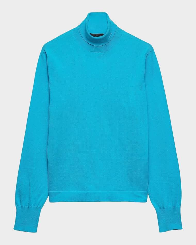 Men's Cotton Turtleneck Sweater by PRADA